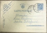 CP03 &bull; Carte postala veche Romania circulata Ismail 1940 catre Politehnica Timisoara, timbru uzual 4 Lei albastru stampilat