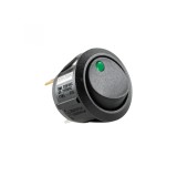 Intrerupator basculant bec verde ON-OFF 250V/6A incastrare 21mm HOME, Home By Somogyi