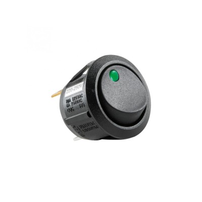 Intrerupator basculant bec verde ON-OFF 250V/6A incastrare 21mm HOME foto