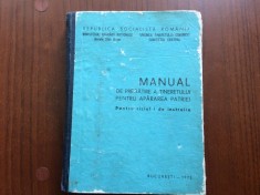 Manual de pregatire a tineretului pentru apararea patriei pt. ciclul I de instruire UTC 1975 RSR