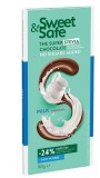 Ciocolata cu lapte si cu indulcitor stevie 90gr &quot;sweet &amp; safe&quot; sly nutritia