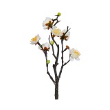 Creanga decorativa artificiala, Migdal, 29 cm, Alb, ATU-089992