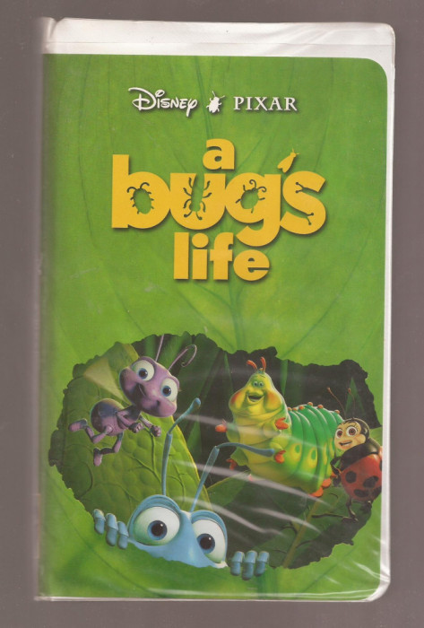 Casete video VHS - Disney Pixar - A bug&#039;s life - Limba Engleza