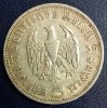 (A1069) MONEDA DIN ARGINT GERMANIA - 5 MARK 1936, LIT. D, PAUL VON HINDENBURG, Europa