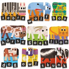 Headu Ecoplay - Puzzle-Uri Progresive Litere Si Cuvinte Eng