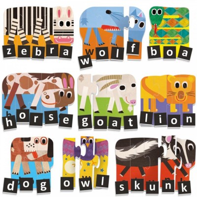 Headu Ecoplay - Puzzle-Uri Progresive Litere Si Cuvinte Eng foto