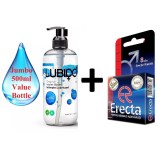 Cumpara ieftin Pachet Lubrifiant Lubido 500ml + 1 Erecta Super Pastila - afrodisiac pentru Erectie Rapida