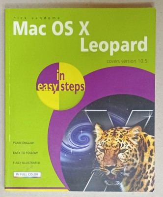 Mac OS X Leopard , COVERS VERSION 10.5 by NICK VANDOME , IN FULL COLOR , 2008 foto