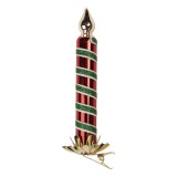 Cumpara ieftin Set 6 ornamente brad Craciun Lumanari sticla multicolora &Oslash; 4x14 cm