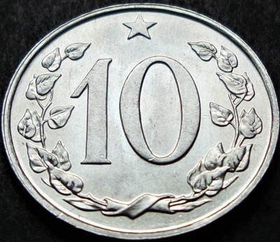 Moneda 10 HALERU - RS CEHOSLOVACIA, anul 1969 * cod 1023 = UNC foto