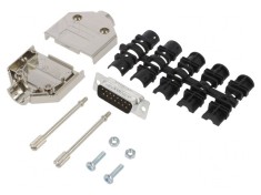 Conector D-Sub 15-PIN Tată Lipire aurie foto