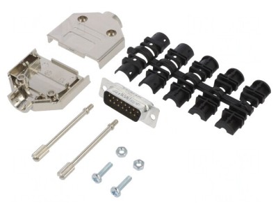 Conector D-Sub 15-PIN Tată Lipire aurie foto
