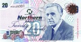 IRLANDA DE NORD █ bancnota █ 20 Pounds █ 2006 █ P-207b █ NORTHERN BANK █ UNC █