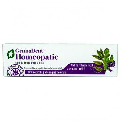 PASTA DINTI GENNADENT HOMEOPATIC 50ml VIVA NATURA foto