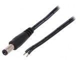 Cablu DC 5,5/2,1 mm negru 1,46m