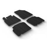 Set covorase auto din cauciuc Mercedes Citan Tourer (Passenger) Hatchback 08.2021-, Renault Kangoo Hatchback 03.2021- (Passenger), Negru, Gledring, 4