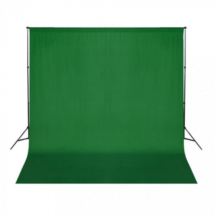 Fundal foto, bumbac, verde, 300 x 300 cm, Chroma Key