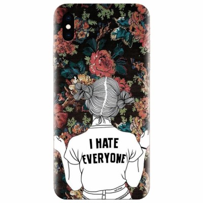 Husa silicon pentru Apple Iphone XS Max, I Hate Everyone foto