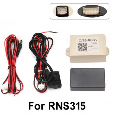 Interfata video, convertor CVBS-RGBS pentru montare camera marsarier aftermarket la RNS315