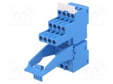 Stativ PIN 14 10A 250VAC FINDER pentru şină DIN cu cleme cu şurub