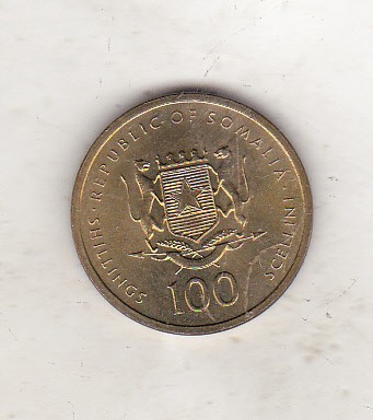 bnk mnd Somalia 100 shillings 2002 unc , Regina din Sheba foto