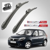 Cumpara ieftin Ștergătoare Dacia Sandero I (2008&ndash;2012) TeamCar&reg; &ndash; Set față Flat