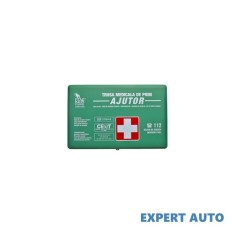 Trusa medicala prim ajutor in cutie de plastic verde omologata rar Alta marca Alt model #7 foto