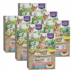 Stuzzy Cat Shreds MULTIPACK Sterilized cod and salmon 6 x (12 x 85 g)