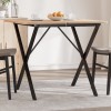 VidaXL Picioare masă de sufragerie X-Frame 70x70x73 cm Oţel 357908