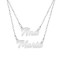 Double Name - Colier personalizat cu doua nume din argint 925