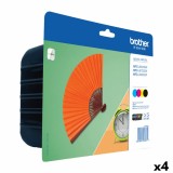 Cartuș cu Cerneală Originală Brother LC129XL/LC125XL Galben (4 Unități)