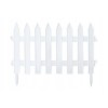Gard Gradina Decorativ Plastic Alb 3.2m, 7 Bucati, 35cm - Delimitare Flori, Legume, Pat Gradina