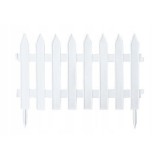 Cumpara ieftin Gard Gradina Decorativ Plastic Alb 3.2m, 7 Bucati, 35cm - Delimitare Flori, Legume, Pat Gradina