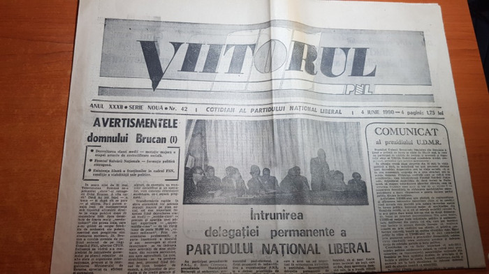 ziarul viitorul 4 iunie 1990-art. 45 ani de la terminarea razboiului mondial