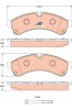TRW GDB1780 COTEC set placute frana,frana disc