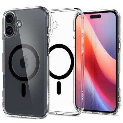 Husa iPhone 16 Plus Spigen Ultra Hybrid MagSafe, negru foto