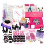 Kit Unghii False Duo cu Gel UV si Oja Semipermanenta SensoPRO Milano 10ml - Promotie #33 + CADOU