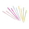 Set 10 ace colorate din plastic Crisalida, dimensiuni 2.4 x 75 mm