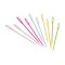 Set 10 ace colorate din plastic Crisalida, dimensiuni 2.4 x 75 mm