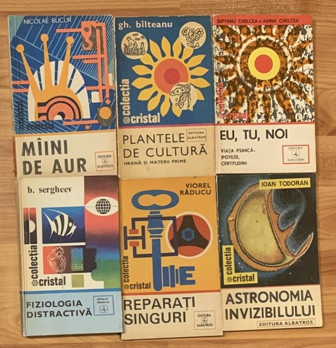 Set 6 carti din colectia Cristal