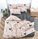 Cumpara ieftin Lenjerie Pat Hound Fx048, Bumbac, 4 Piese, Fara Elastic, Gri, Roz