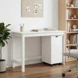 Cumpara ieftin Set birou si cabinet MOSS 2 buc. Alb 112 x 50 x 75 cm