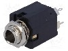 Conector jack, Jack 6,3mm, 3 contacte, mama, AMPHENOL - ACJS-MV-3S