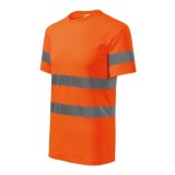Tricou portocaliu reflectorizant cu benzi reflectorizante 3M
