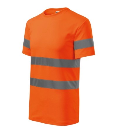 Tricou portocaliu reflectorizant cu benzi reflectorizante 3M