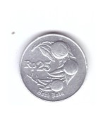 Moneda Indonezia 25 rupiah 1994, stare foarte buna, curata