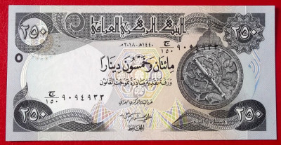 Irak 250 Dinars 2018 UNC necirculata ** foto