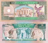 Somaliland 5 Shillings 1994 UNC Bancnota Africa NeCirculata