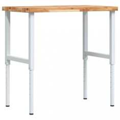 Banc lucru 100x60x(73-99,5) cm lemn masiv acacia dreptunghiular foto