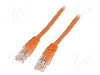 Cablu patch cord, Cat 5e, lungime 1m, U/UTP, QOLTEC - 50546